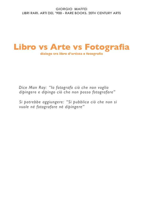 Libro vs Arte vs Fotografia
