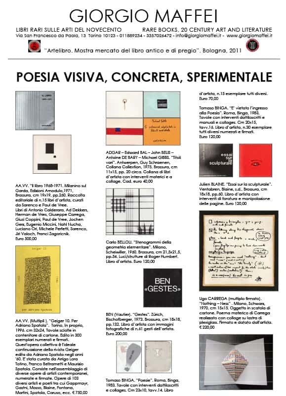 Poesia Visiva, Concreta e Sperimentale