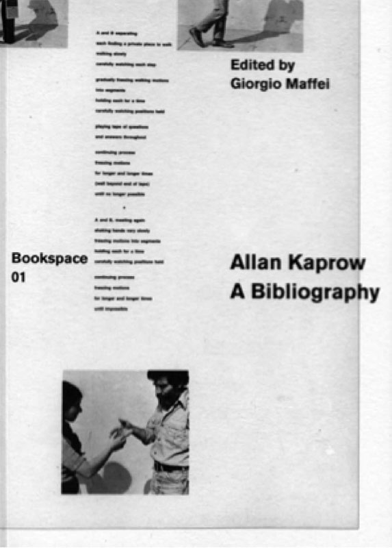 Allan Kaprow. A Bibliography